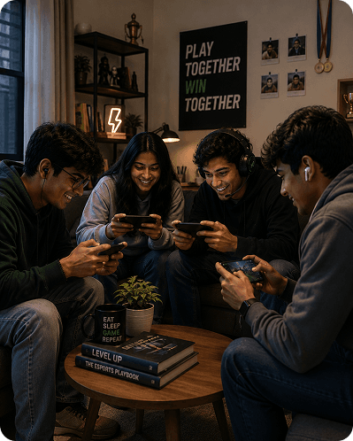 Friends playing together